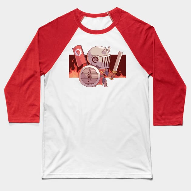 Red Knight Baseball T-Shirt by gunyuloid